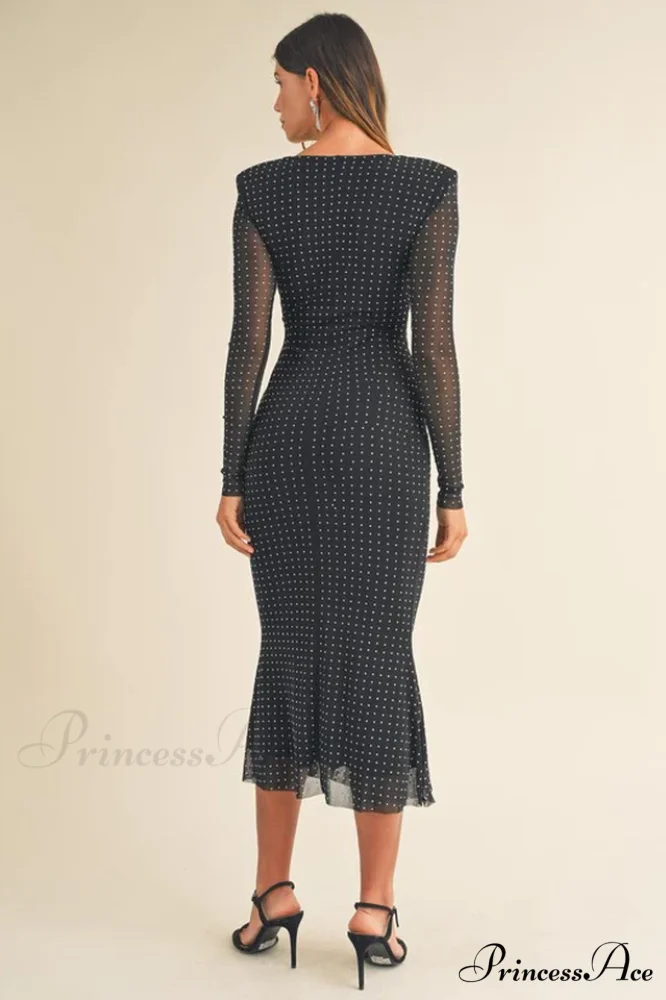 Georgia Sparkle Stylish Midi Dress - Image 2