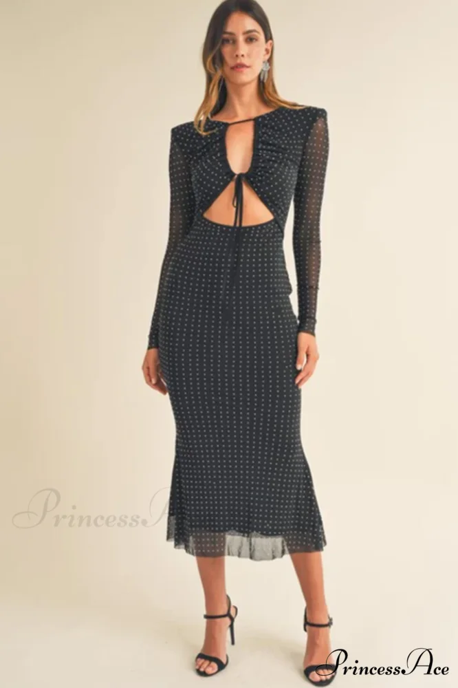 Georgia Sparkle Stylish Midi Dress - Image 3