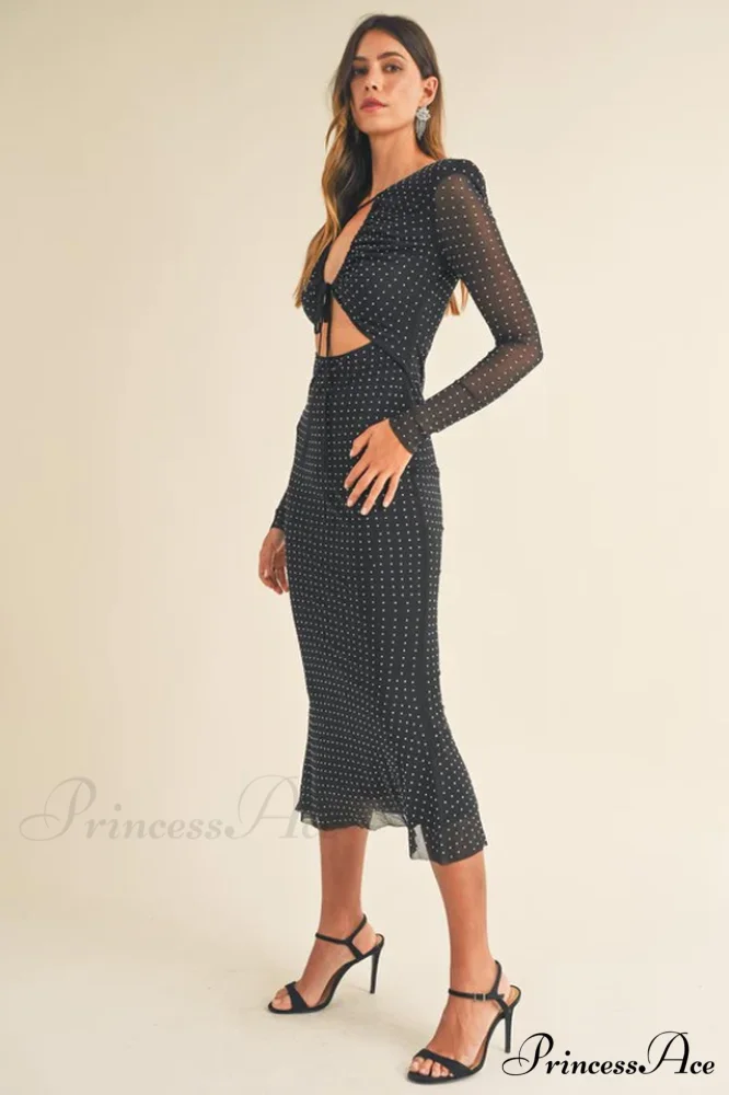 Georgia Sparkle Stylish Midi Dress - Image 4