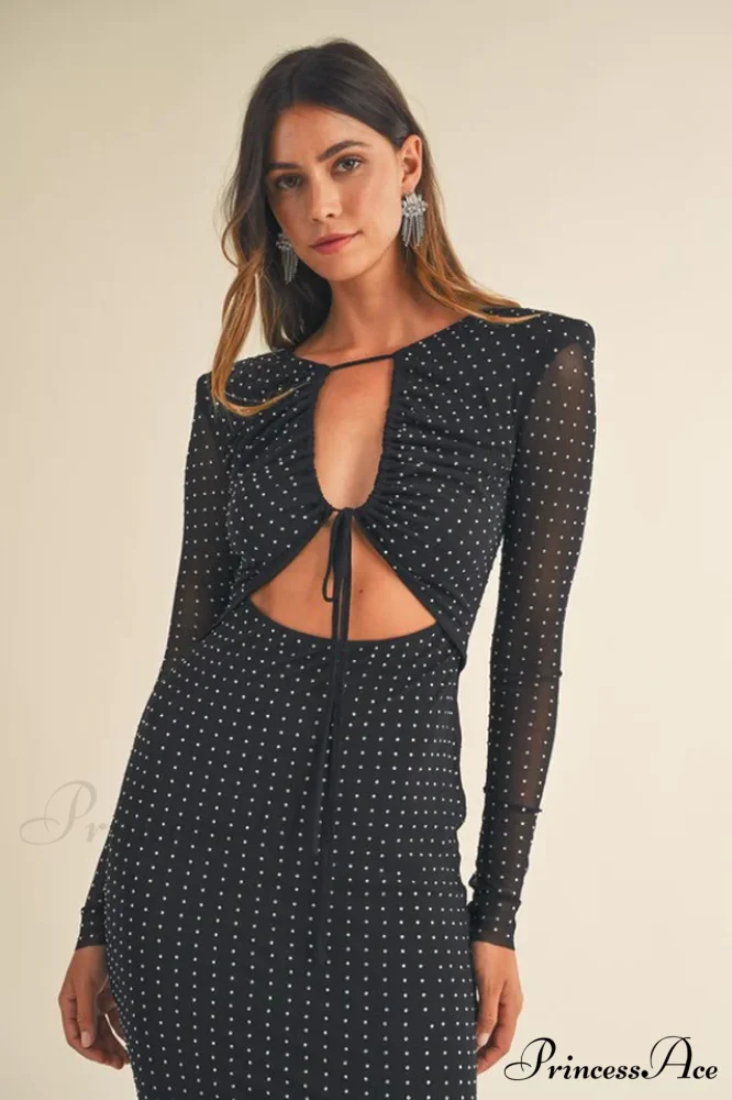 Georgia Sparkle Stylish Midi Dress - Image 5