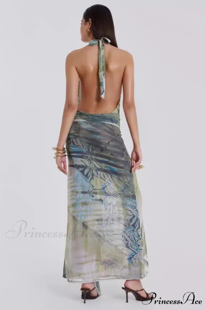 Cindy Plunge Stylish Maxi Dress - Image 9