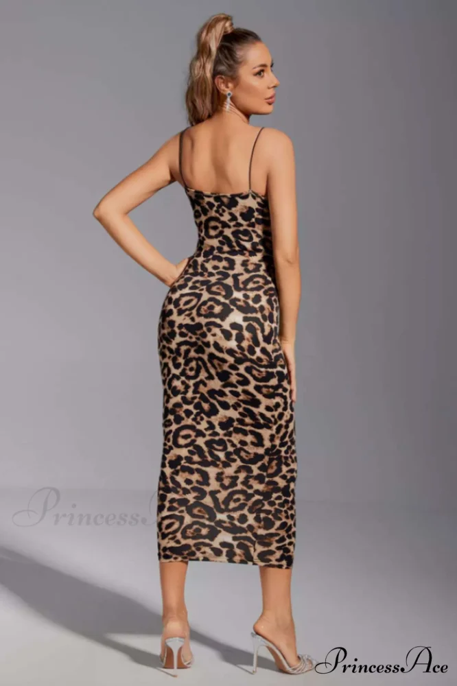 Kailani Leopard Stylish Bodycon Dress - Image 4