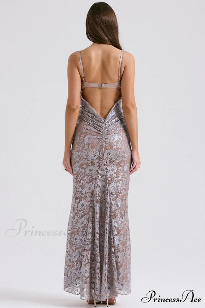 Azzurra Rose Stylish Lace Dress - Image 12