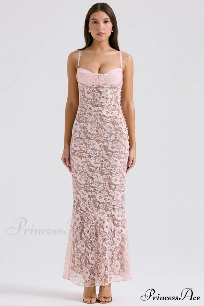 Azzurra Rose Stylish Lace Dress - Image 2