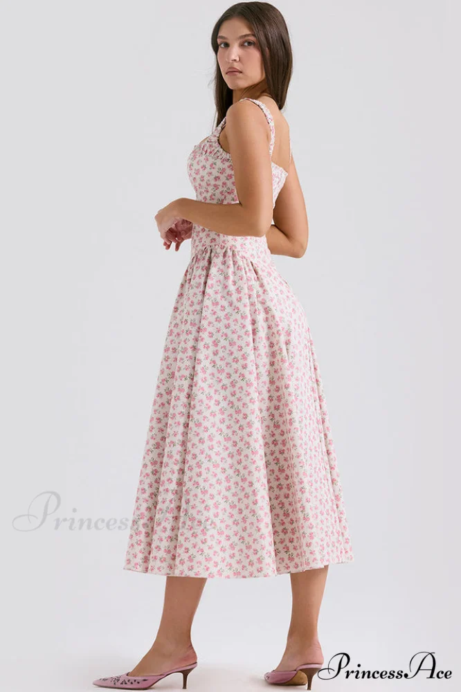 Dorothy White Stylish Rosebud Print Sundress - Image 10