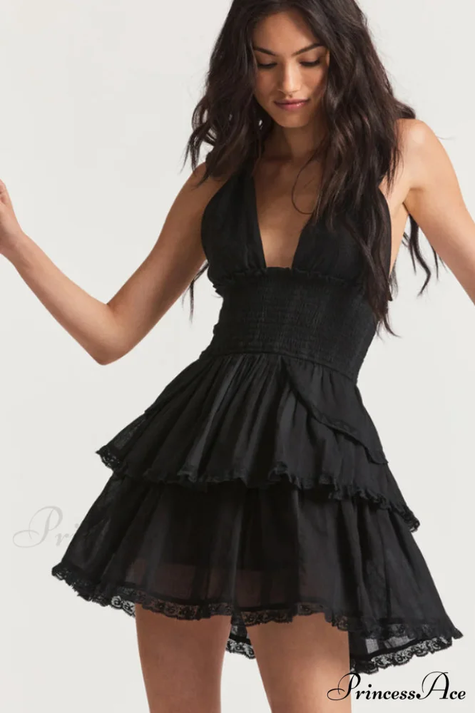 Deanna Floral Stylish Halter Dress - Image 10