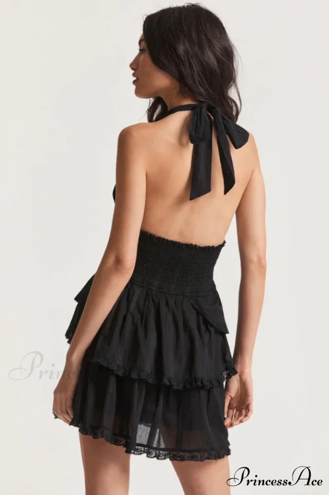 Deanna Floral Stylish Halter Dress - Image 12