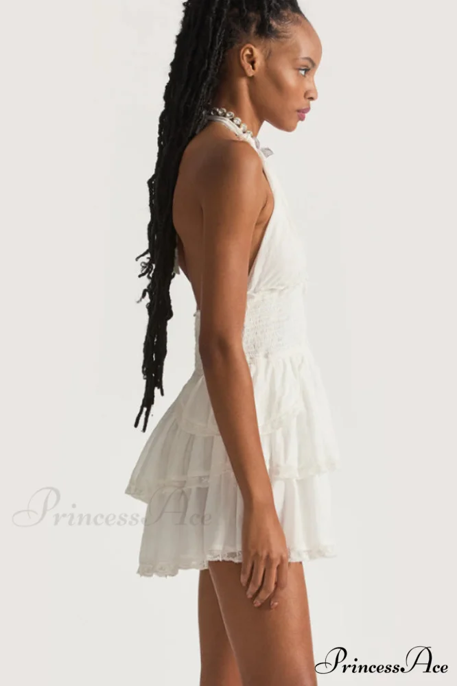 Deanna Floral Stylish Halter Dress - Image 7