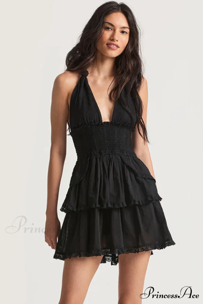 Deanna Floral Stylish Halter Dress - Image 9