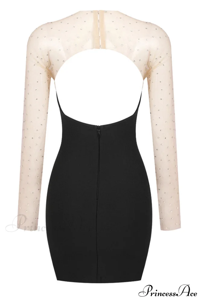 Aarohi Crystal Stylish Mesh Mini Dress - Image 16