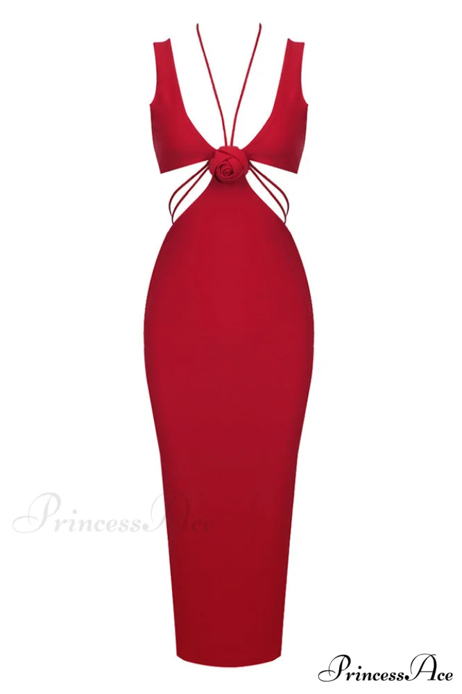 Alize Flower Stylish Embellished Maxi Dress - Image 18