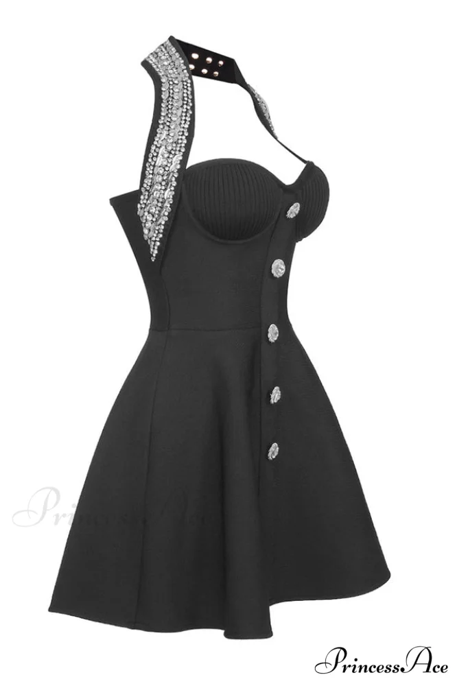 Enya Knit Stylish Backless Mini Dress - Image 16