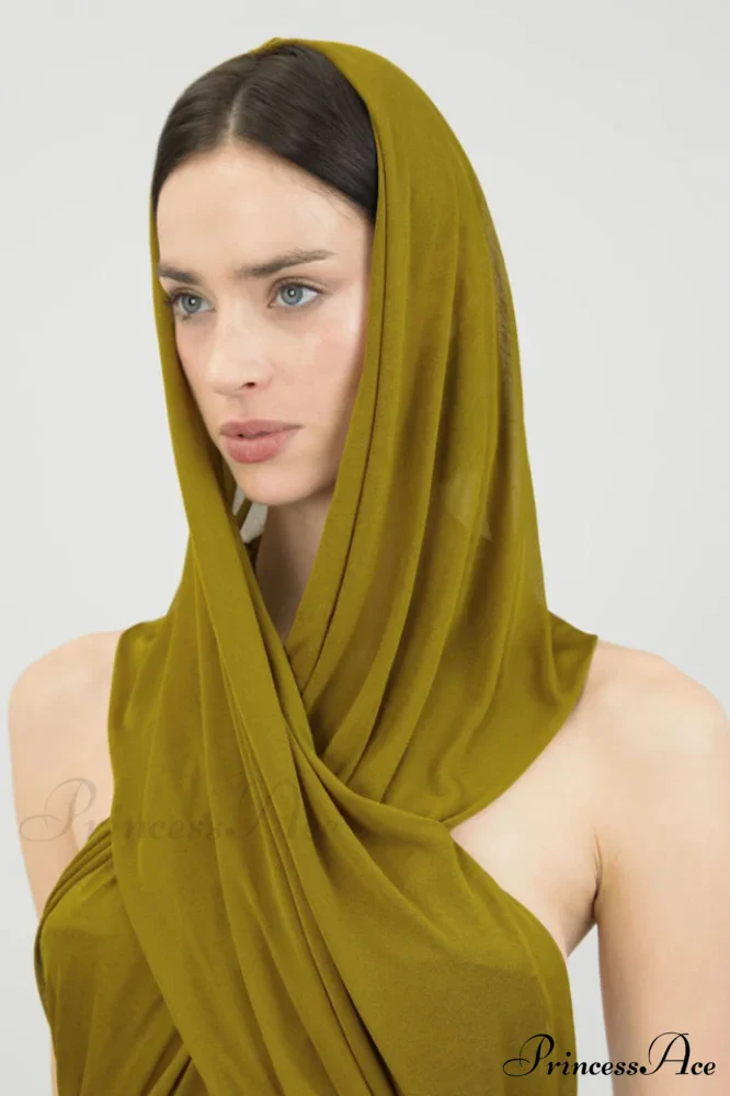 Carleigh Ruche Maxi Charming Dress With Headscarf - Image 22