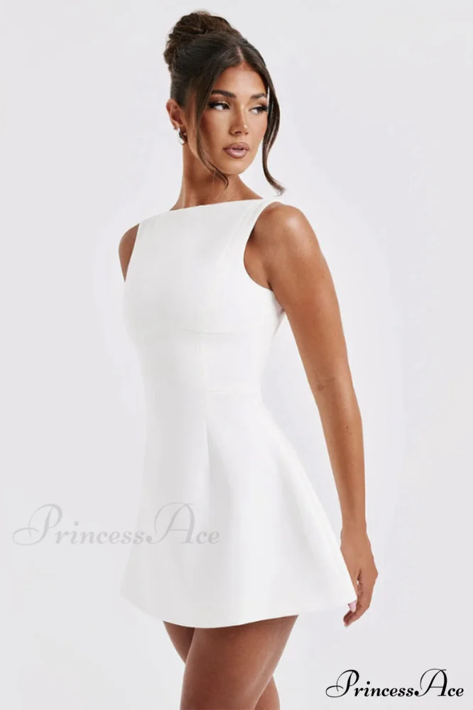 Alicia Elegant Mini Dress - Image 4