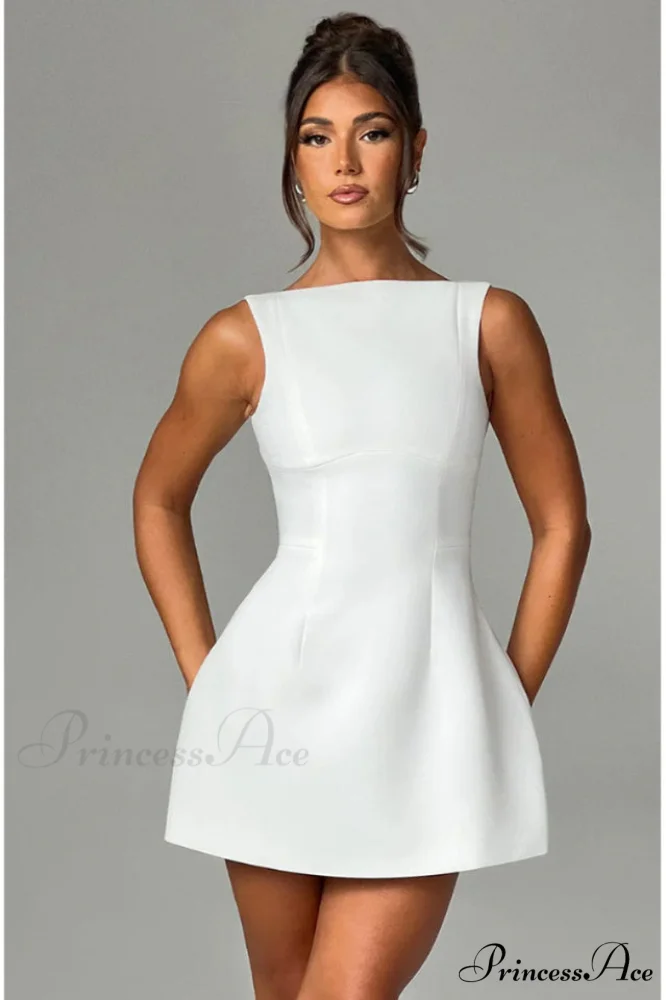 Alicia Elegant Mini Dress - Image 5