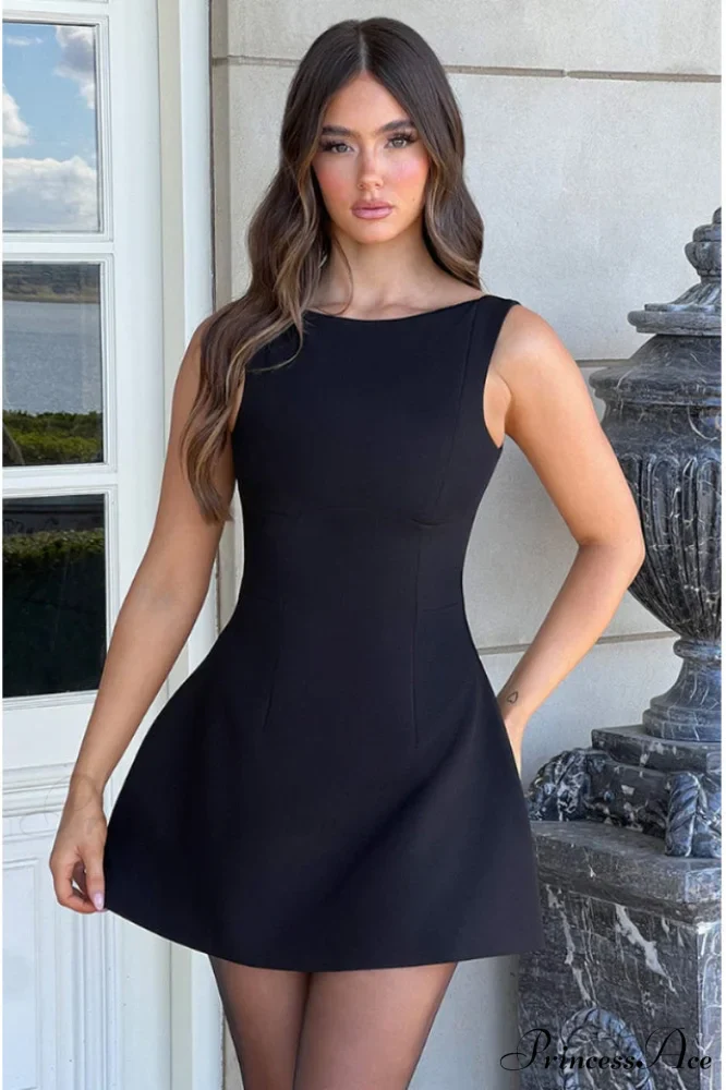 Alicia Elegant Mini Dress - Image 6
