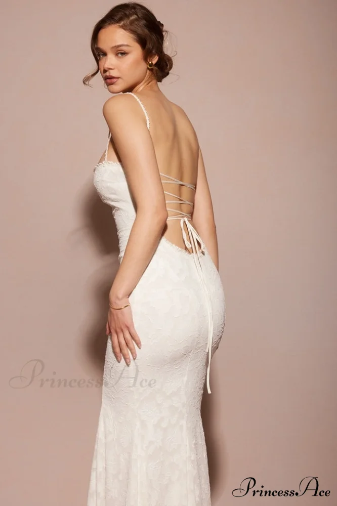 Joan Lace Up Charming Back Maxi Dress - Image 4