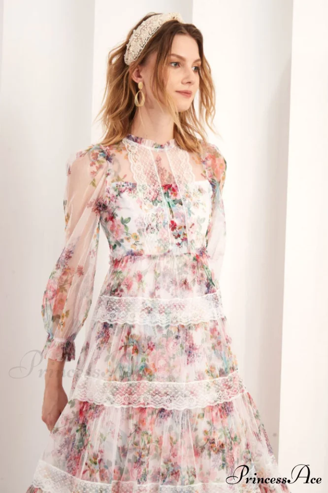Floral Wonder Stylish Midi Dress - Image 11
