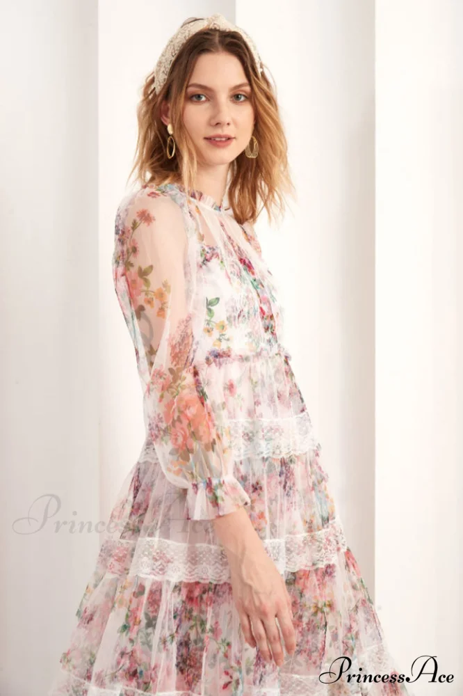 Floral Wonder Stylish Midi Dress - Image 13
