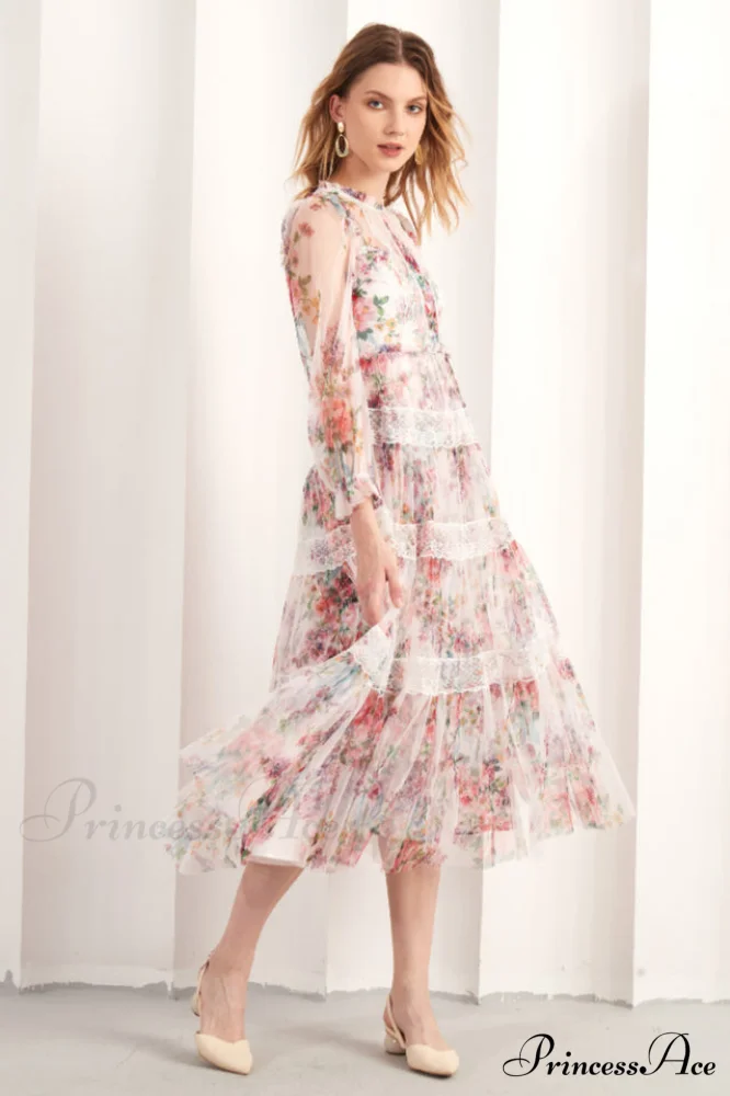 Floral Wonder Stylish Midi Dress - Image 15