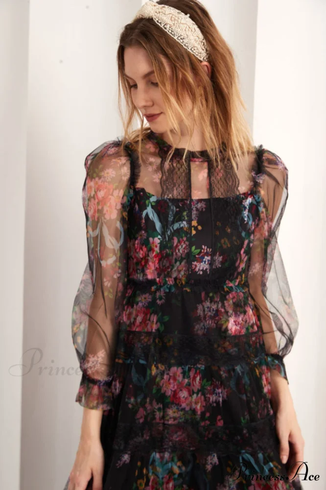 Floral Wonder Stylish Midi Dress - Image 5