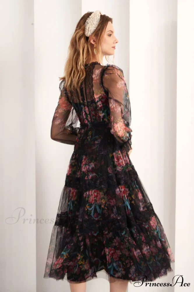 Floral Wonder Stylish Midi Dress - Image 7