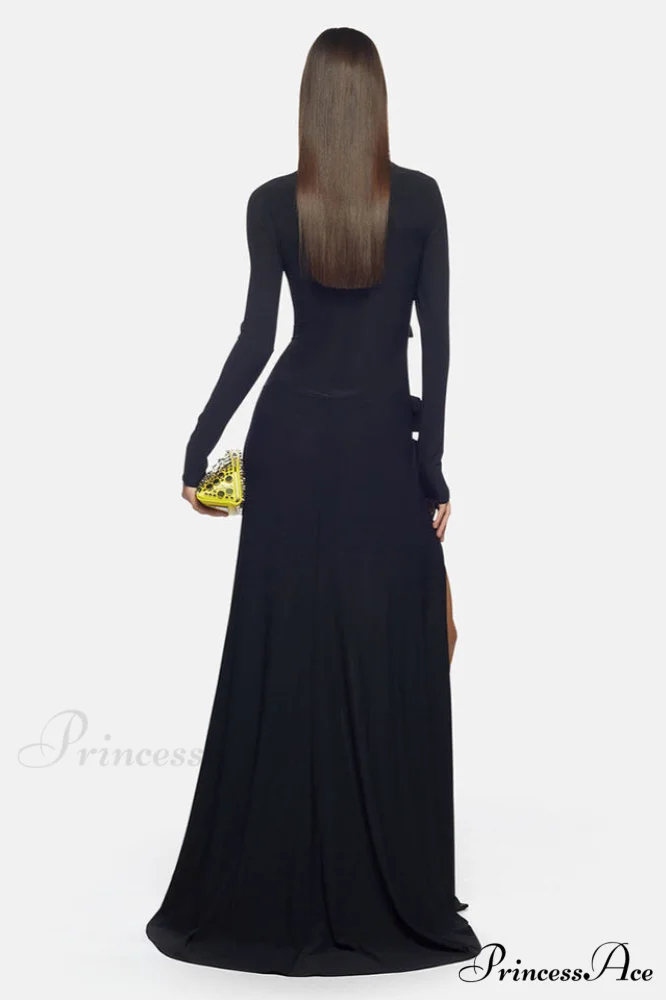 Cutout Elegant Cr閿歱e Gown - Image 5