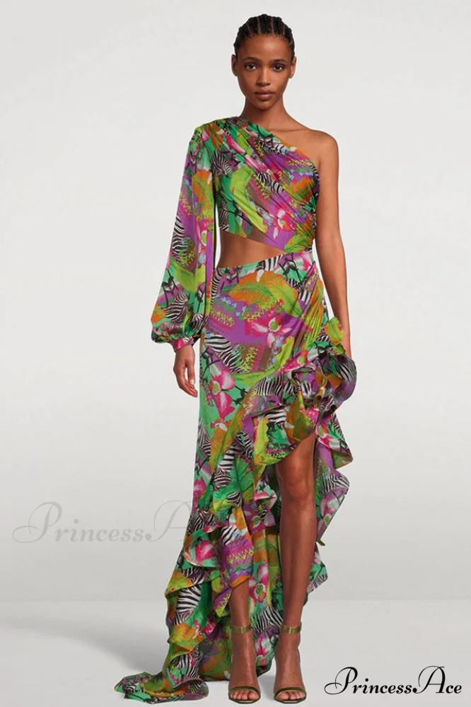 Asfrid Printed Stylish Maxi Dress - Image 13
