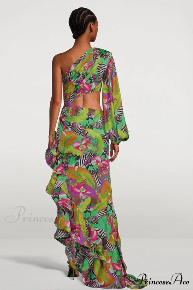 Asfrid Printed Stylish Maxi Dress - Image 14
