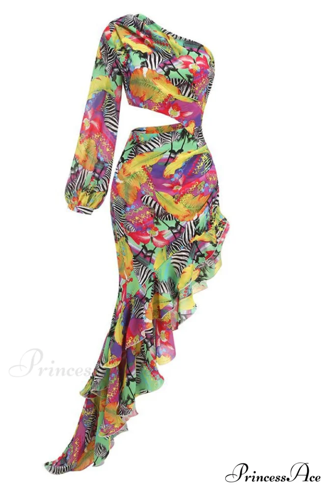 Asfrid Printed Stylish Maxi Dress - Image 15