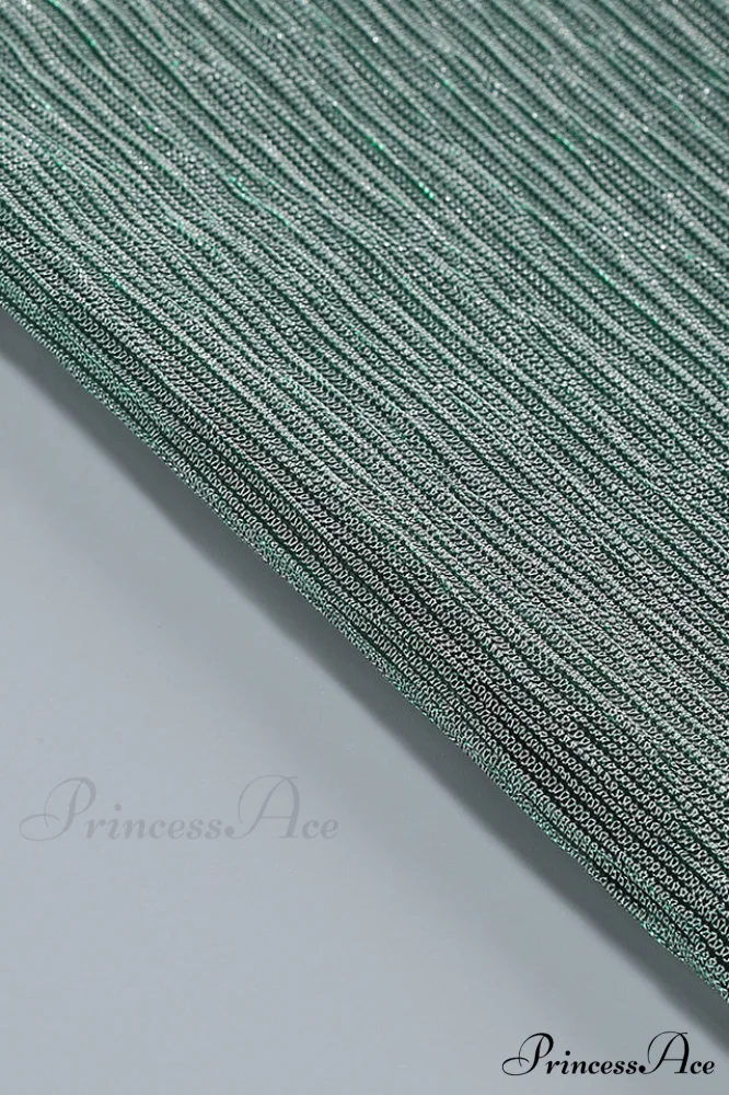 Green Celestina Stylish Draped Maxi Dress - Image 9