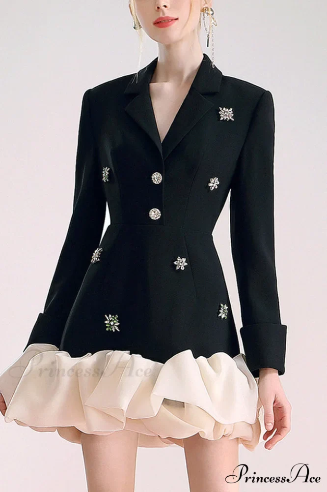 Aubrey Diamante Stylish Organza Blazers - Image 4