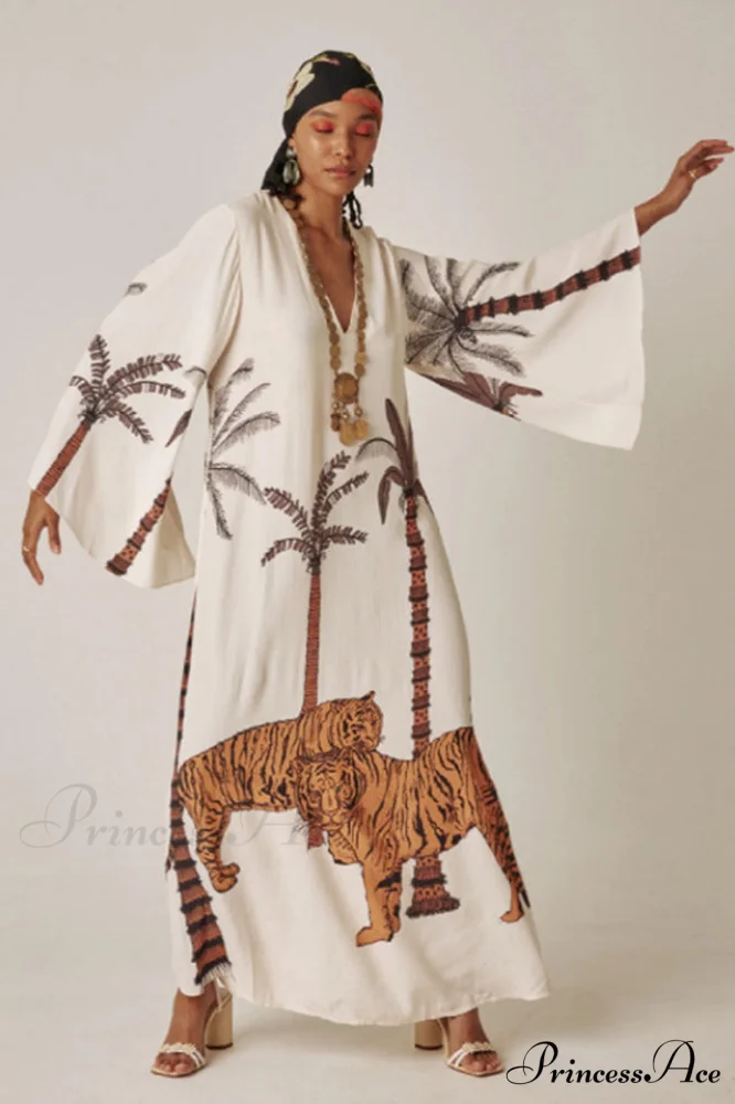 Brigitte One Of A Graceful Kind Ikat Maxi Kimono - Image 19