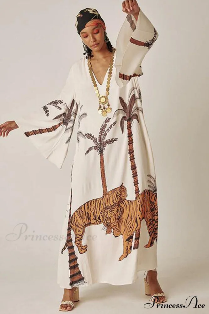 Brigitte One Of A Graceful Kind Ikat Maxi Kimono - Image 20