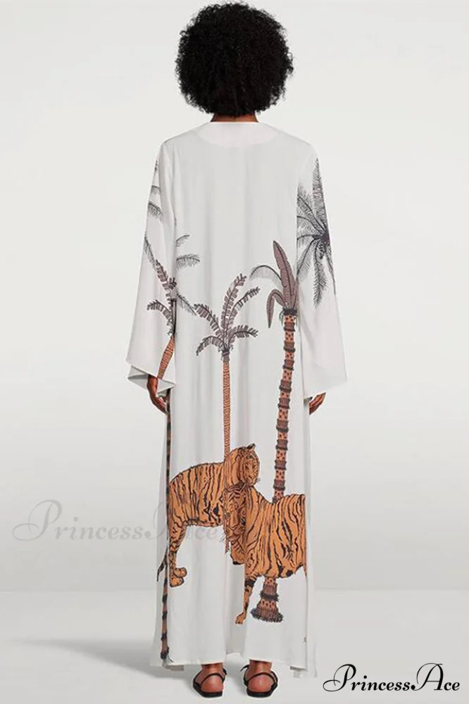 Brigitte One Of A Graceful Kind Ikat Maxi Kimono - Image 21