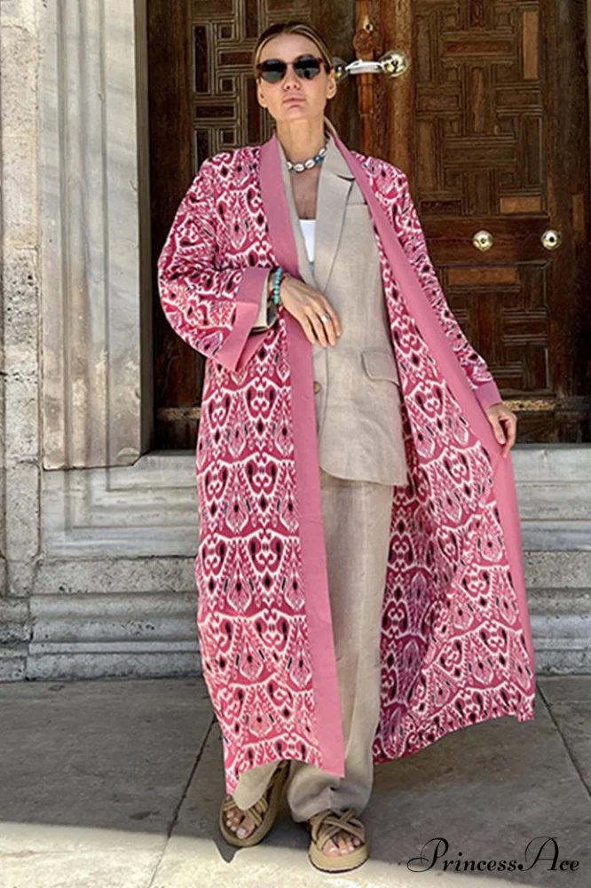 Brigitte One Of A Graceful Kind Ikat Maxi Kimono - Image 26