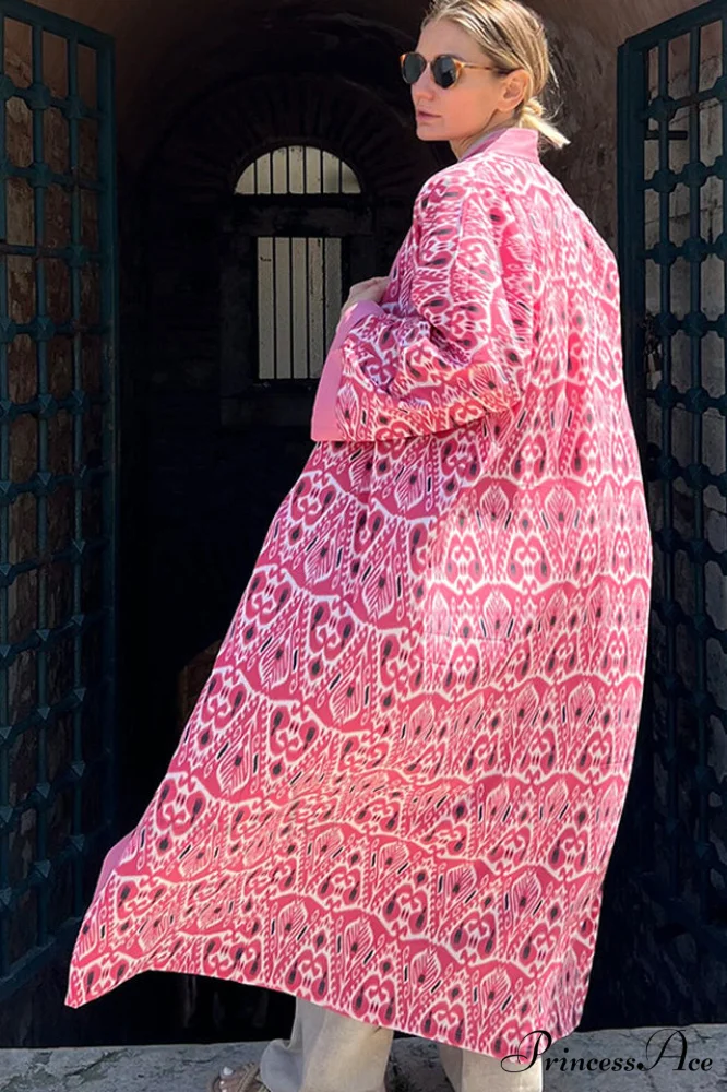 Brigitte One Of A Graceful Kind Ikat Maxi Kimono - Image 28