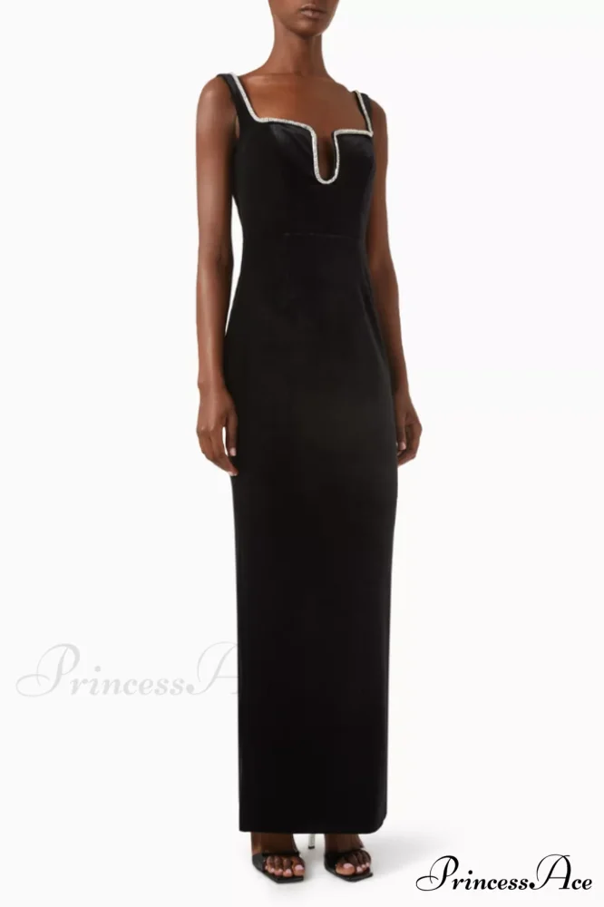 Diamant鑼?Maxi Stylish Dress in Velvet - Image 3