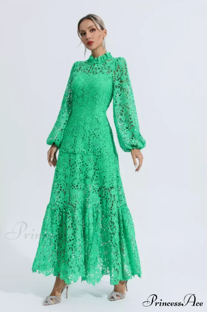 Julieta Cut Out Charming Long Sleeve Dress - Image 10