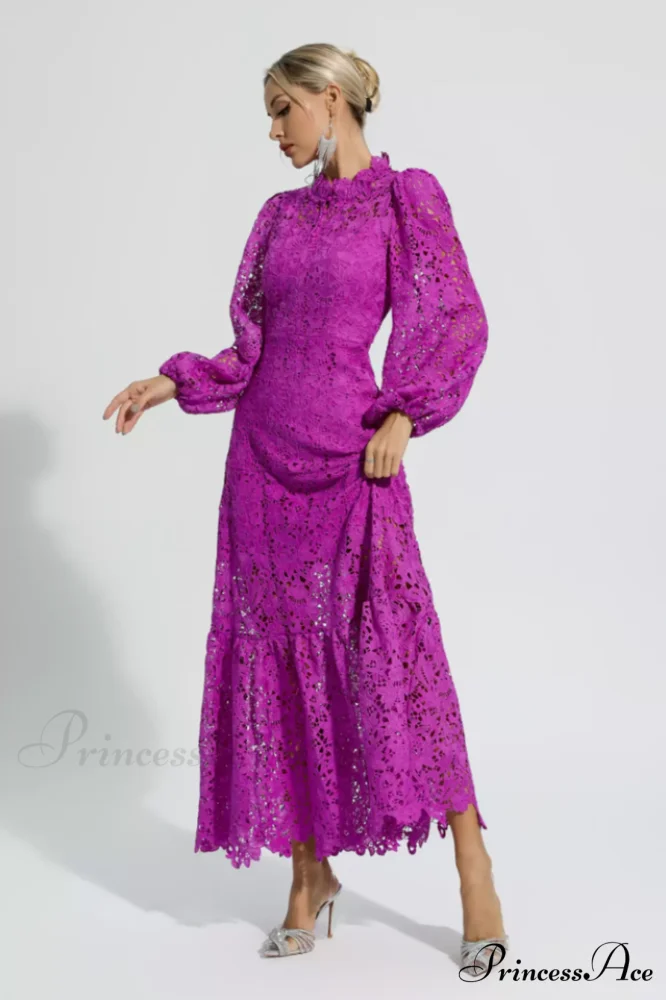 Julieta Cut Out Charming Long Sleeve Dress - Image 7