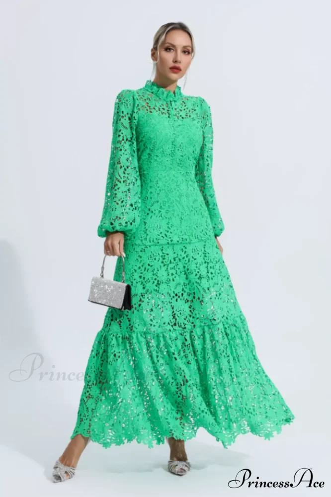 Julieta Cut Out Charming Long Sleeve Dress - Image 9