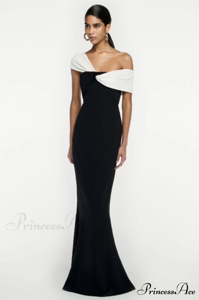 Asymmetric Off Stylish Shoulder Maxi Dress - Image 2