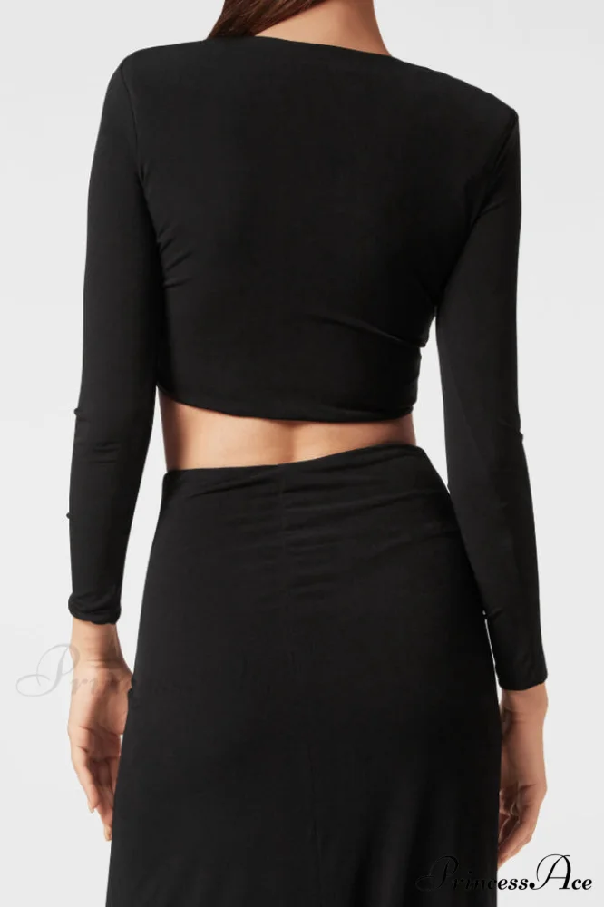 Black Stretch Stylish Cady Maxi Dress - Image 9