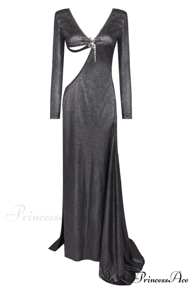 Cut Out Stylish Backless Gown - Image 11
