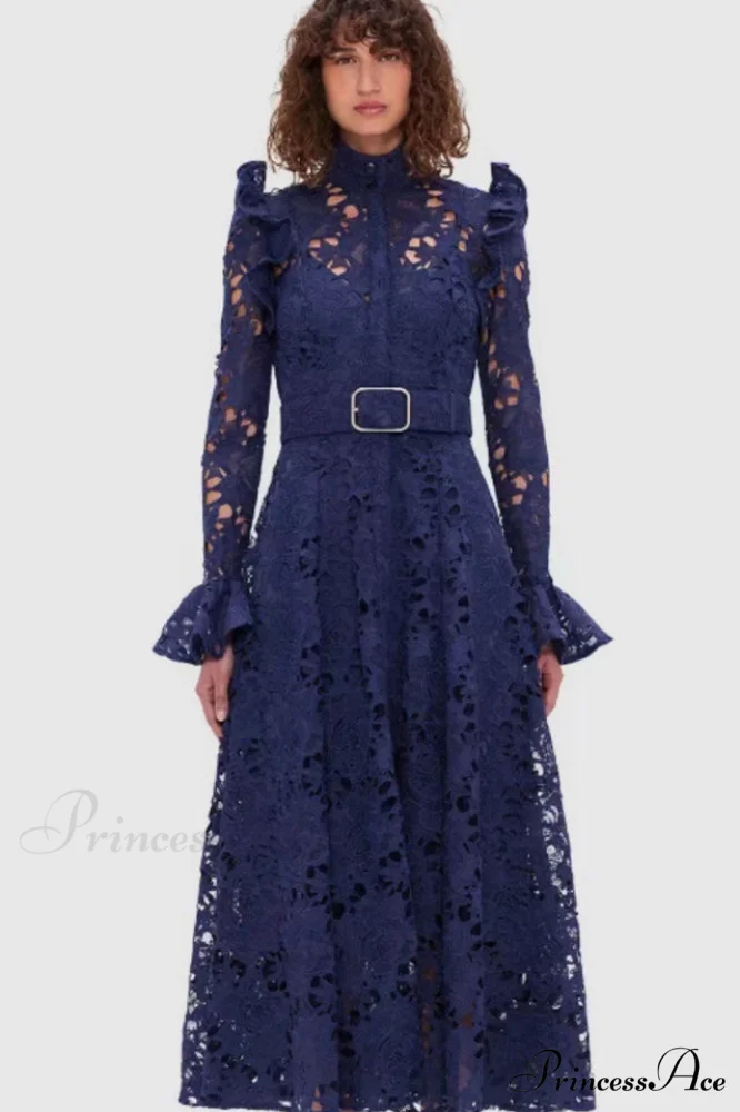 Aliyah Lace Fashion Charming Sleeve Midi Dress - Image 5