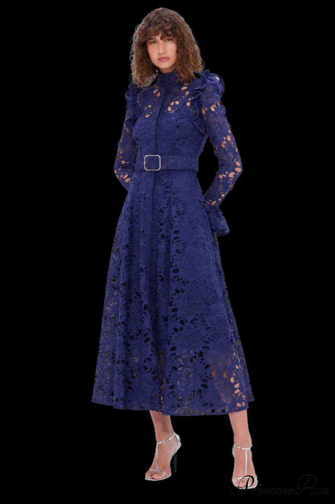 Aliyah Lace Fashion Charming Sleeve Midi Dress - Image 6