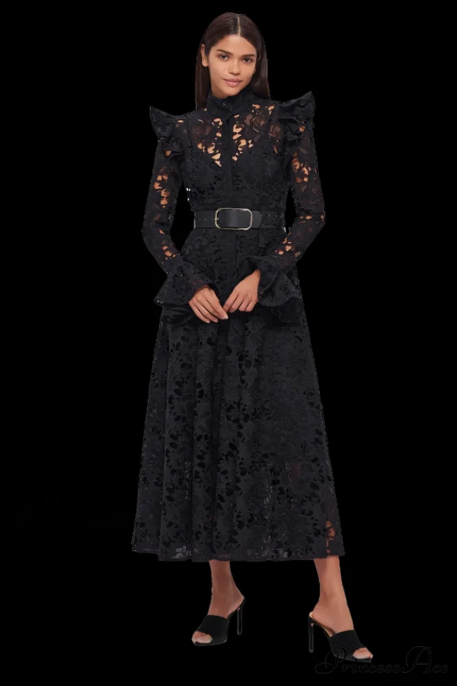 Aliyah Lace Fashion Charming Sleeve Midi Dress - Image 7