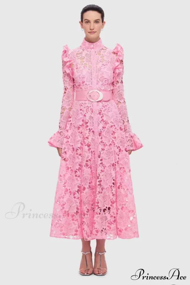 Aliyah Lace Fashion Charming Sleeve Midi Dress - Image 8