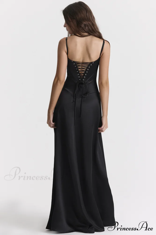 Anabella Black Lace Charming Up Maxi Dress - Image 2