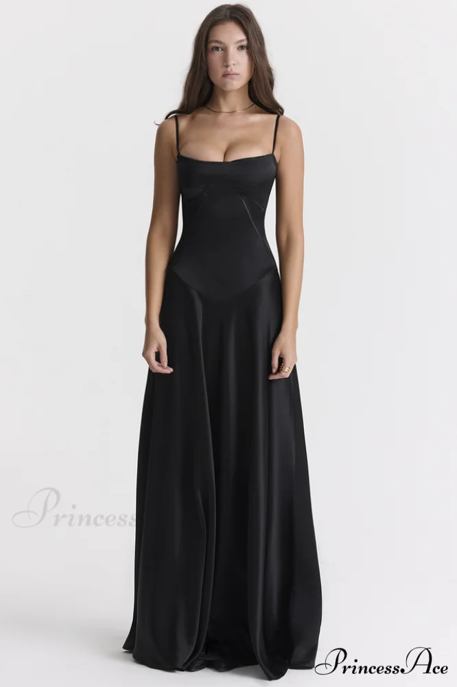 Anabella Black Lace Charming Up Maxi Dress - Image 3